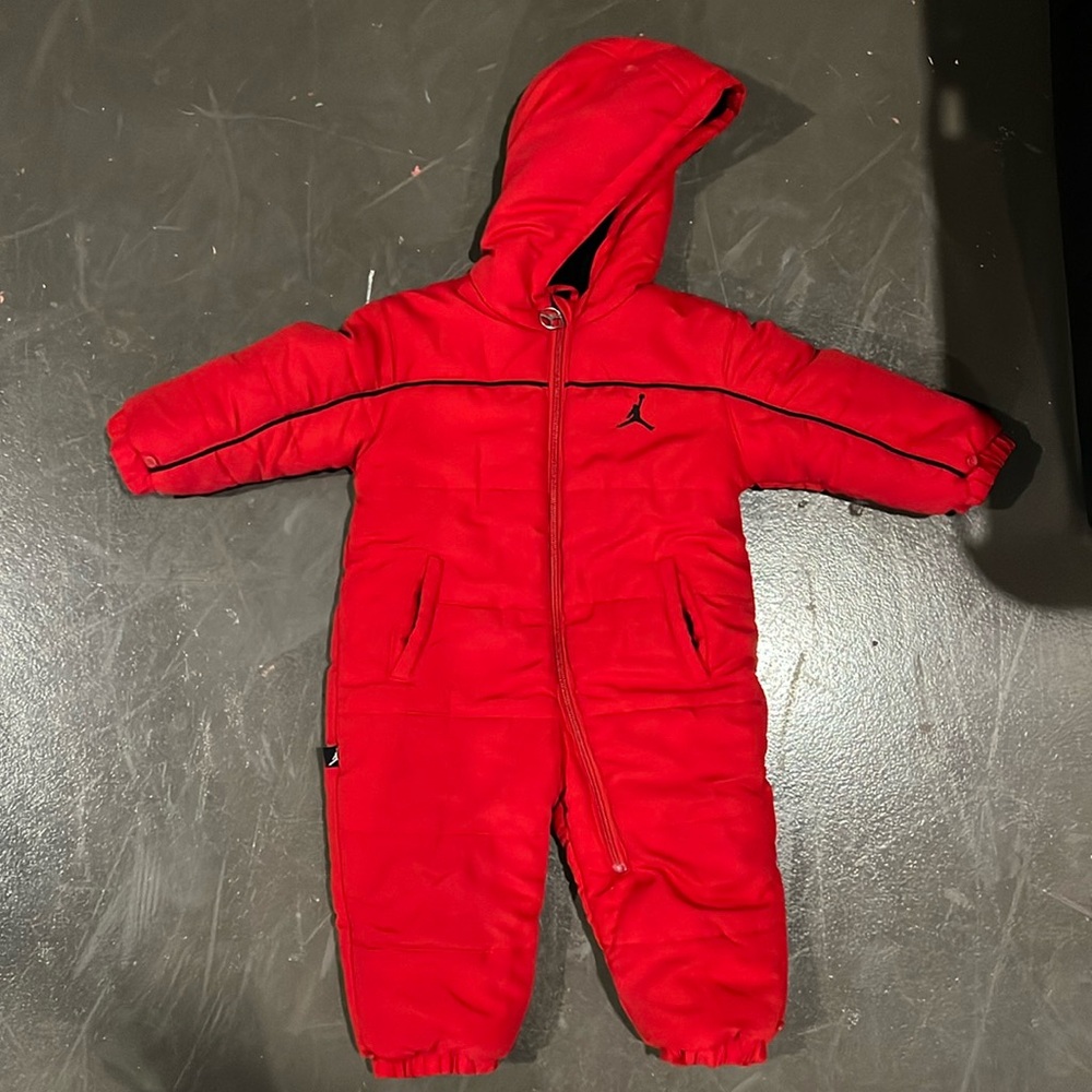 Jordan 18 month red snow suit